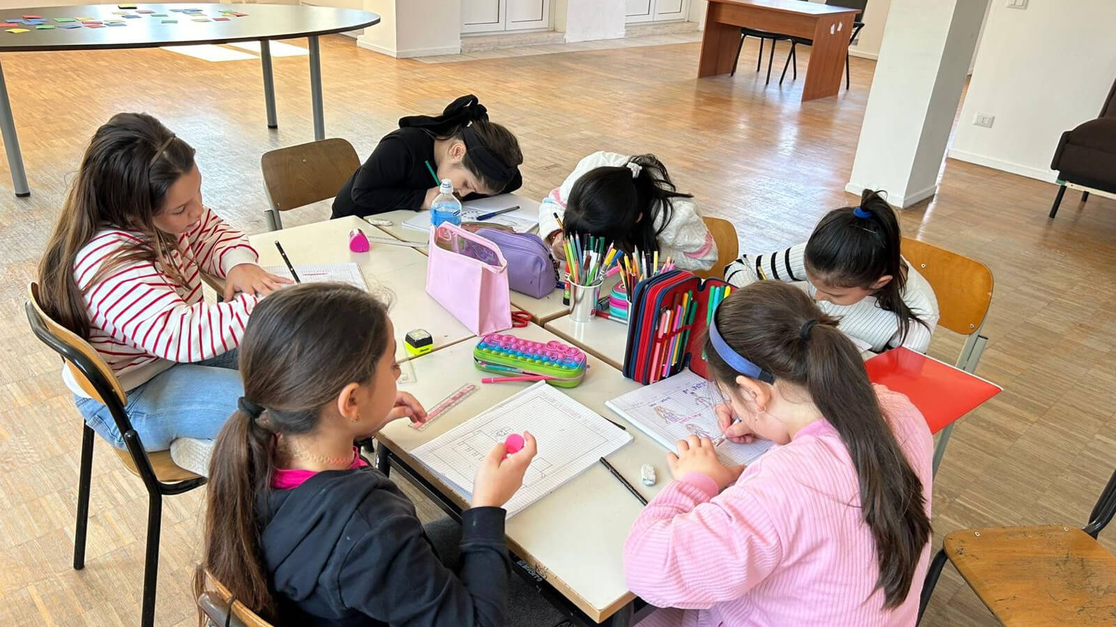 bambini a lavoto per il progetto "Ristori educativi"